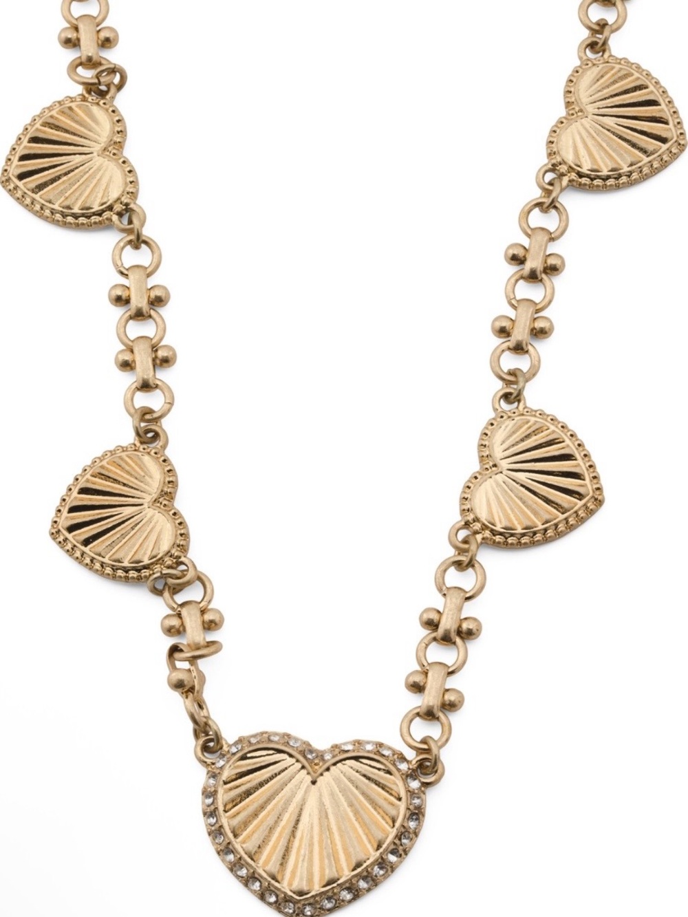Patricia Nash Multi Heart Link Necklace